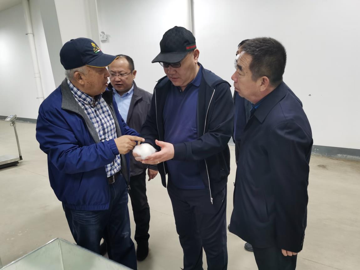 周勇會(huì)長(zhǎng)到東榮羊絨集團(tuán)學(xué)習(xí)調(diào)研